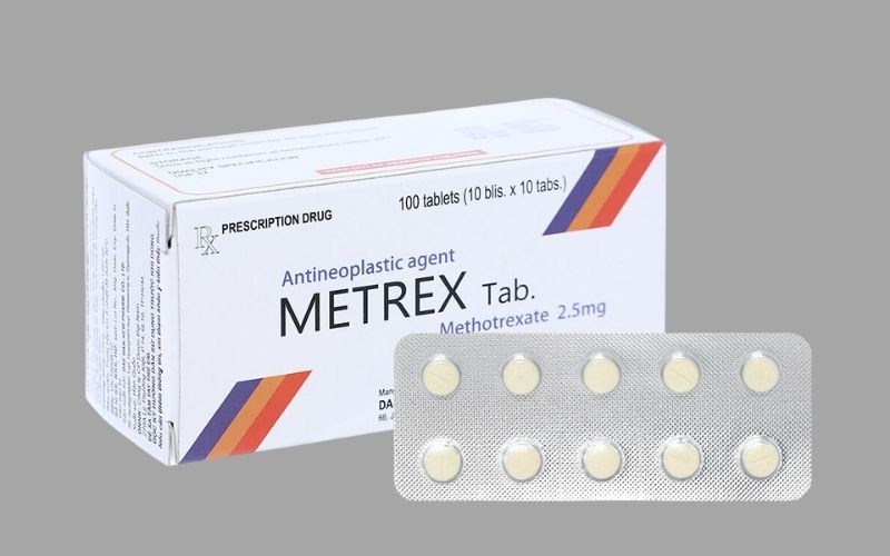 Metrex Tab 2.5mg trị khối u, vảy nến, viêm khớp dạng thấp (10 vỉ x 10 viên)