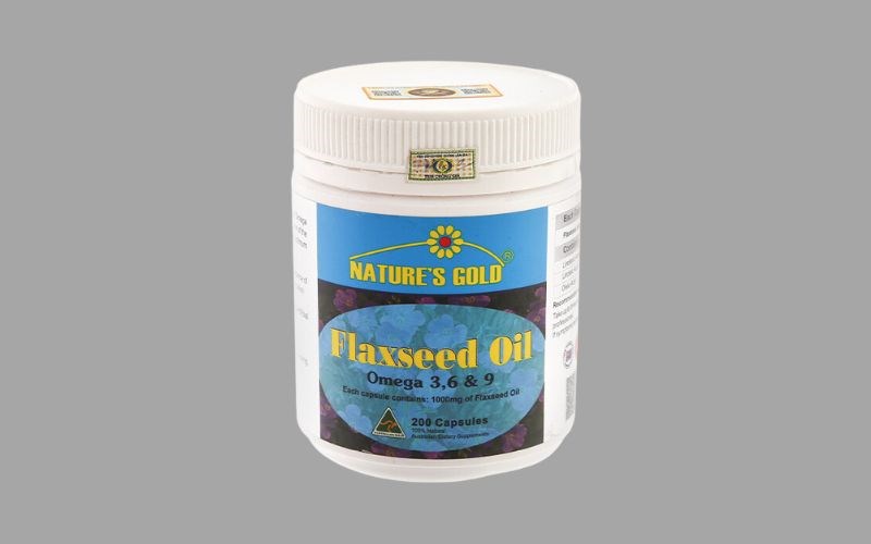 Nature Nature's Gold Flaxseed Oil hỗ trợ giảm mỡ máu, bổ mắt chai 200 viên