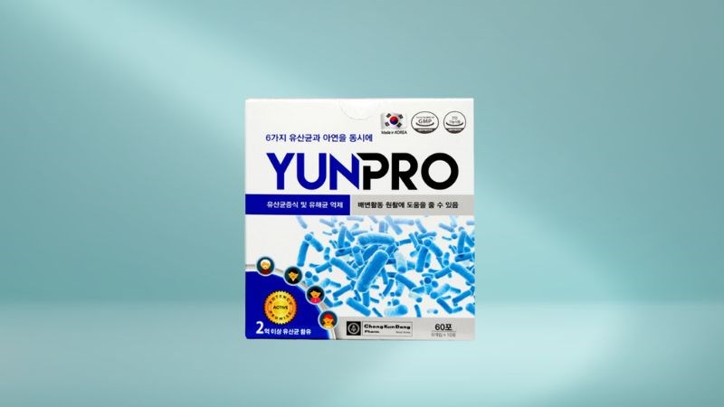 Men vi sinh Yunpro bổ sung lợi khuẩn hộp 60 gói x 2g