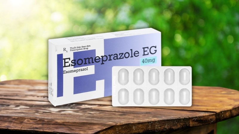  Esomeprazole EG 40mg trị trào ngược dạ dày, thực quản (2 vỉ x 10 viên)