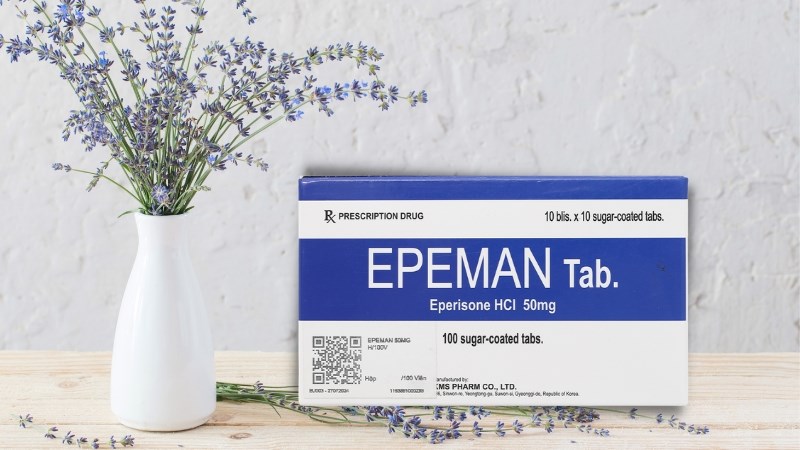 Epeman Tab. 50mg giãn cơ, trị đau do co cứng cơ