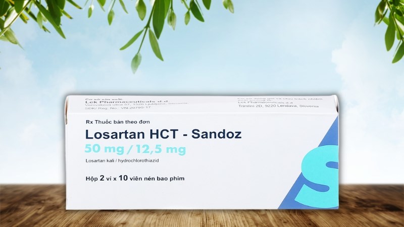 Losartan HCT-Sandoz 50mg/12.5mg trị tăng huyết áp