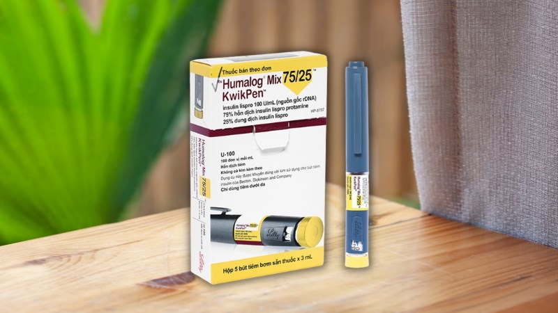 B&uacute;t ti&ecirc;m Humalog Mix 75/25 KwikPen 100IU/ml trị đ&aacute;i th&aacute;o đường (5 c&acirc;y x 3ml) 
