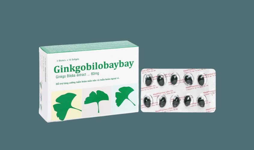 Ginkgobilobaybay tăng cường tuần hoàn máu não hộp 30 viên