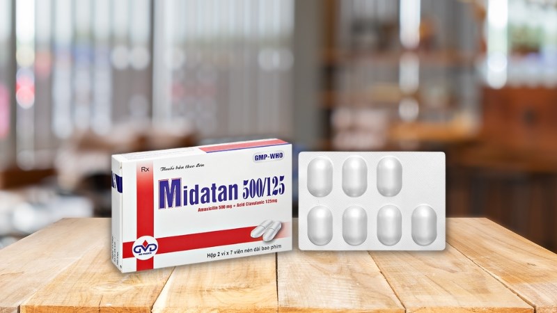 Midatan 500/125 trị nhiễm khuẩn 