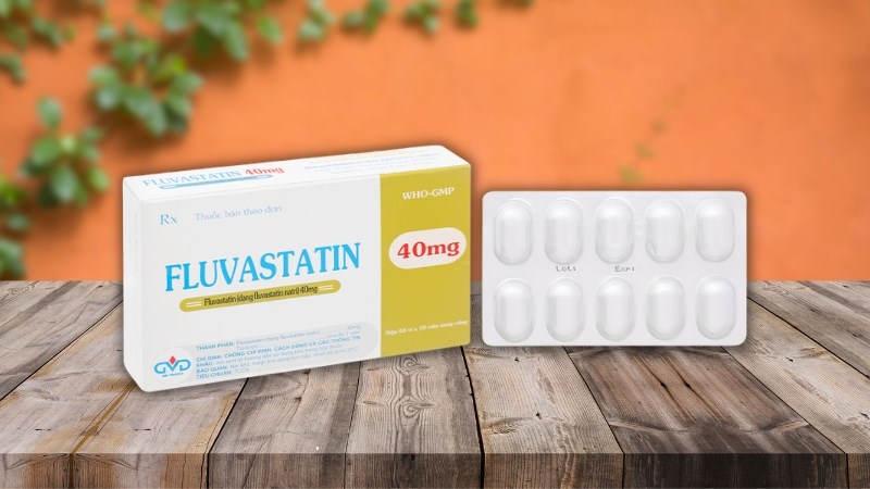 Fluvastatin MD Pharco 40mg trị rối loạn lipid máu