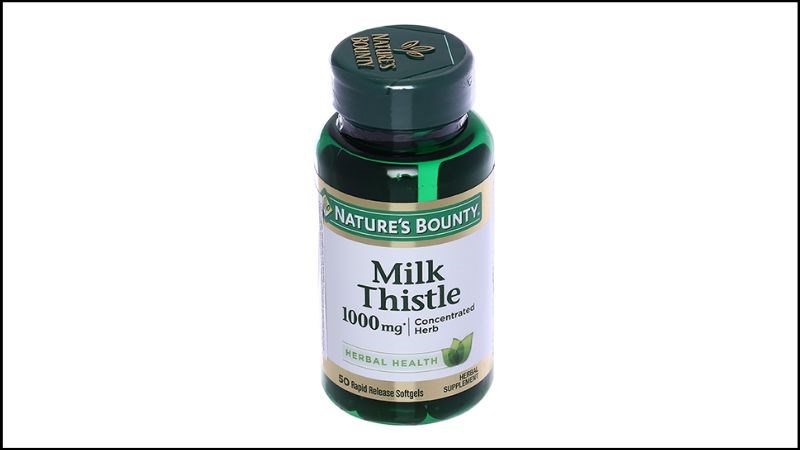 Nature’s Bounty Milk Thistle 1000mg hỗ trợ giải độc gan chai 50 viên