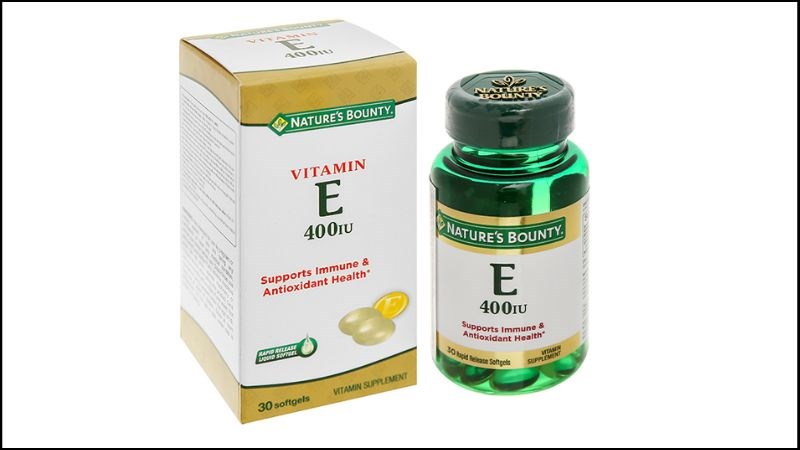 Nature's Bounty Vitamin E 400IU giúp hạn chế lão hóa hộp 30 viên