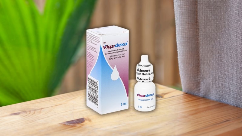 Dung dịch nhỏ mắt Vigadexa trị nhiễm khuẩn mắt lọ 5ml 