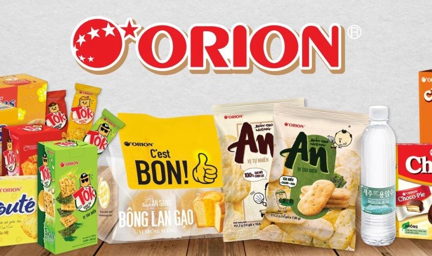Orion là thương hiệu bánh kẹo nổi tiếng đến từ Hàn Quốc