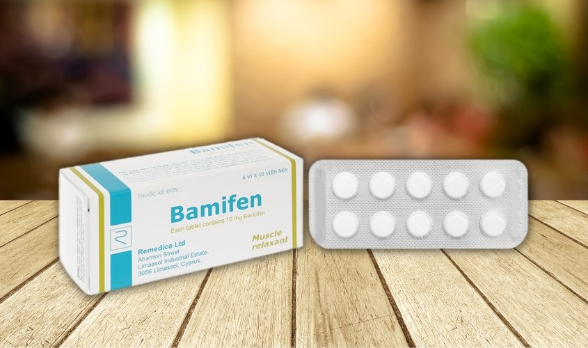 Bamifen 10mg giãn cơ, trị đau do co cứng cơ Bamifen 10mg giãn cơ, trị đau do co cứng cơ