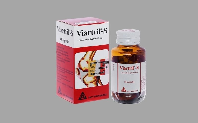 Viartril-S 250mg giảm triệu chứng thoái hóa khớp lọ 80 viên 