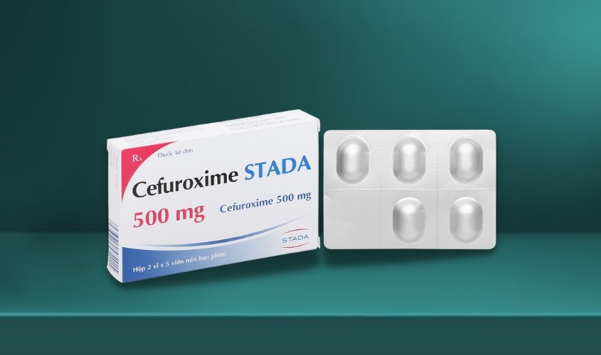 Cefuroxime Stada 500mg trị nhiễm khuẩn Cefuroxime Stada 500mg trị nhiễm khuẩn