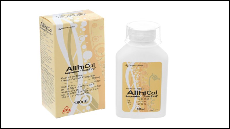 Alhical - trị thiếu Canxi và Vitamin A, D 