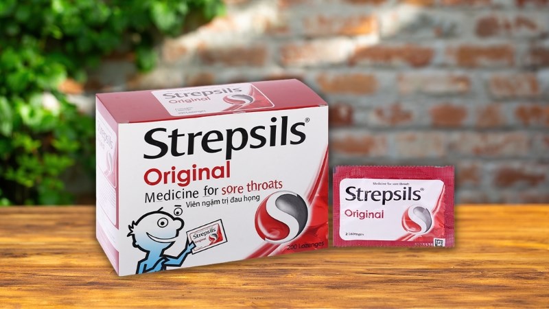  Viên ngậm Strepsils Original kháng khuẩn, giảm đau họng (100 gói x 2 viên) 