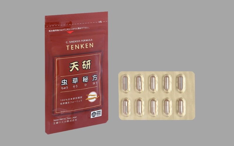 Đông trùng hạ thảo Tenken bồi bổ cơ thể gói 10 viên