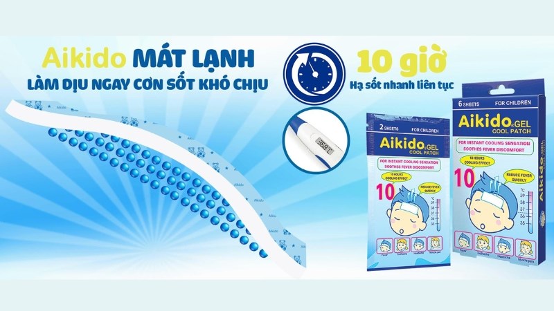 Miếng dán hạ sốt Aikido là sản phẩm nổi tiếng của Tatra