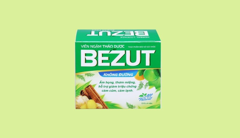 Viên ngậm Bezut không đường hỗ trợ giảm cảm cúm Viên ngậm Bezut không đường hỗ trợ giảm cảm cúm