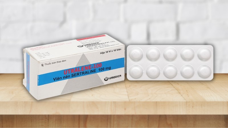 Utralene-100 trị trầm cảm (10 vỉ x 10 viên)