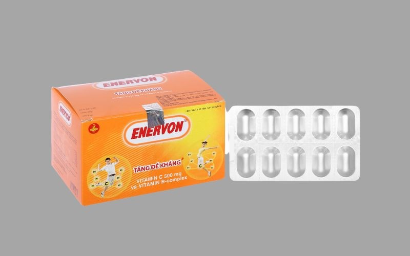 Enervon bổ sung vitamin nh&oacute;m B v&agrave; vitamin C hộp 10 vỉ x 10 vi&ecirc;n