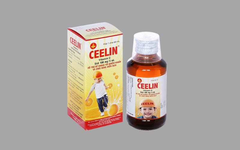 Siro Ceelin 100mg/5ml bổ sung vitamin C, tăng đề kh&aacute;ng chai 60ml