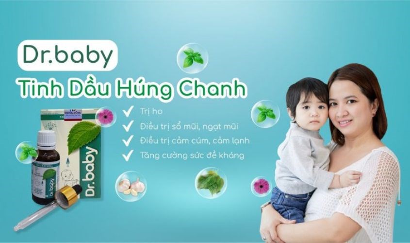 Tinh dầu húng chanh Dr Baby