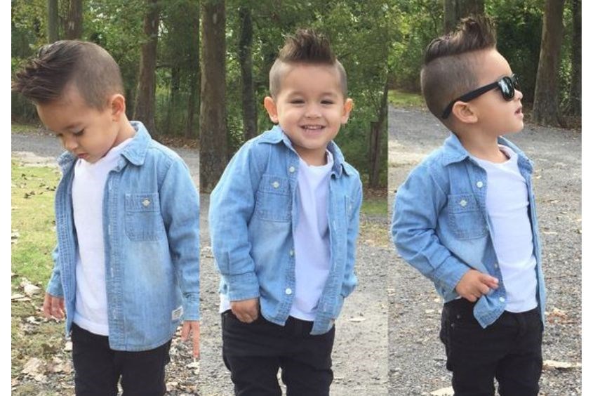 Kiểu tóc đầu đinh cho bé trai rất thời trang Kiểu tóc đầu đinh cho bé trai rất thời trang