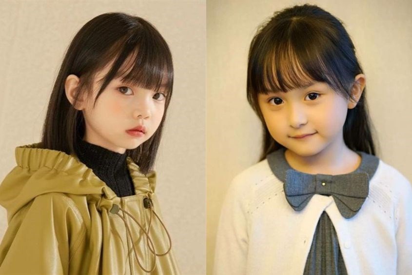 Tóc ngố tỉa layer cho bé gái rất được yêu thích