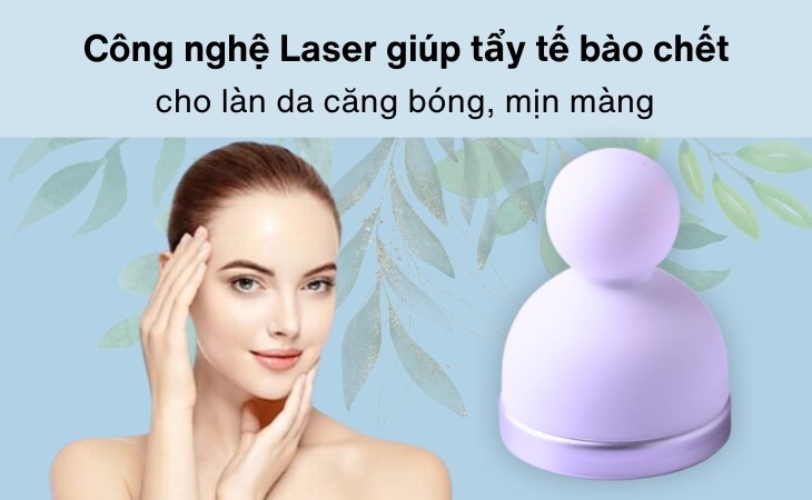 Công nghệ Laser trên cây lăn lạnh Emmié giúp tăng cường tuần hoàn máu cho làn da hồng hào, tươi trẻ