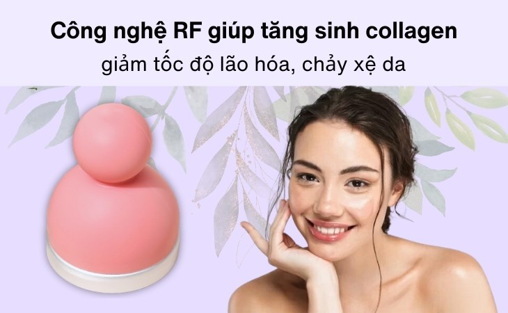 Cây lăn lạnh Emmié được tích hợp công nghệ RF giúp cải thiện làn da toàn diện, nhanh chóng và giữ được hiệu quả lâu dài