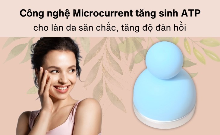 Công nghệ Microcurrent trên cây lăn lạnh Emmié giúp các mô liên kết trên da trở nên đàn hồi và săn chắc hơn