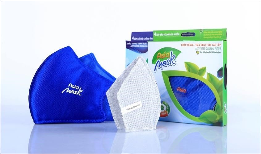 Khẩu trang vải than hoạt tính AsiaMask Khẩu trang vải than hoạt tính AsiaMask