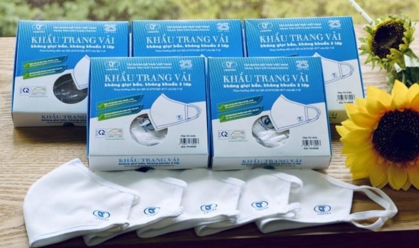 Khẩu trang vải kháng khuẩn Vinatex Khẩu trang vải kháng khuẩn Vinatex