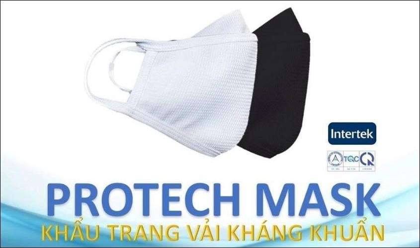 Khẩu trang vải kháng khuẩn 3 lớp Protech Mask Khẩu trang vải kháng khuẩn 3 lớp Protech Mask