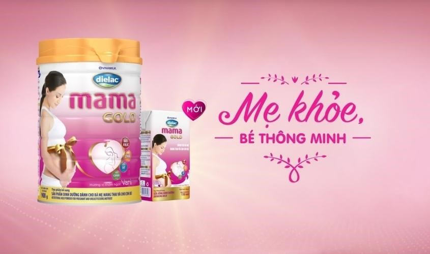 Sữa Dielac Mama Gold giúp mẹ khỏe, bé thông minh