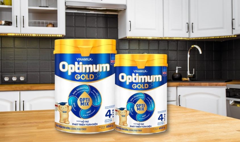 Sữa bột Vinamilk Optimum Gold số 4 850g (2 - 6 tuổi)