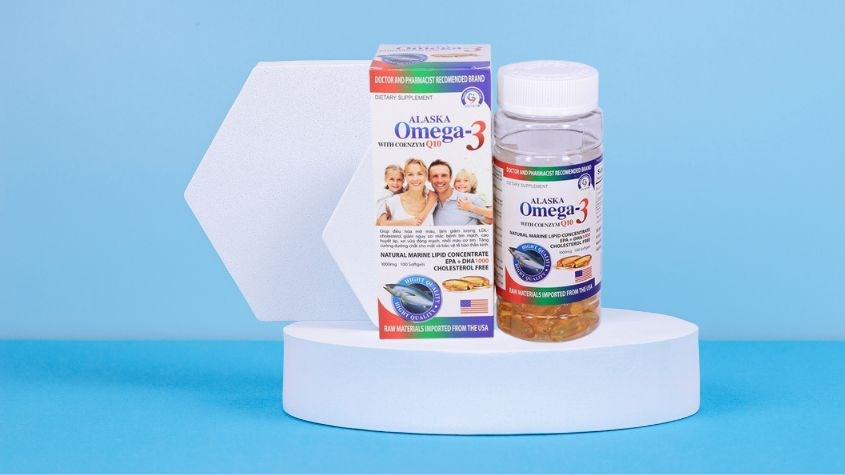 Sản phẩm dầu cá Alaska Omega 3 with Coenzyme Q10