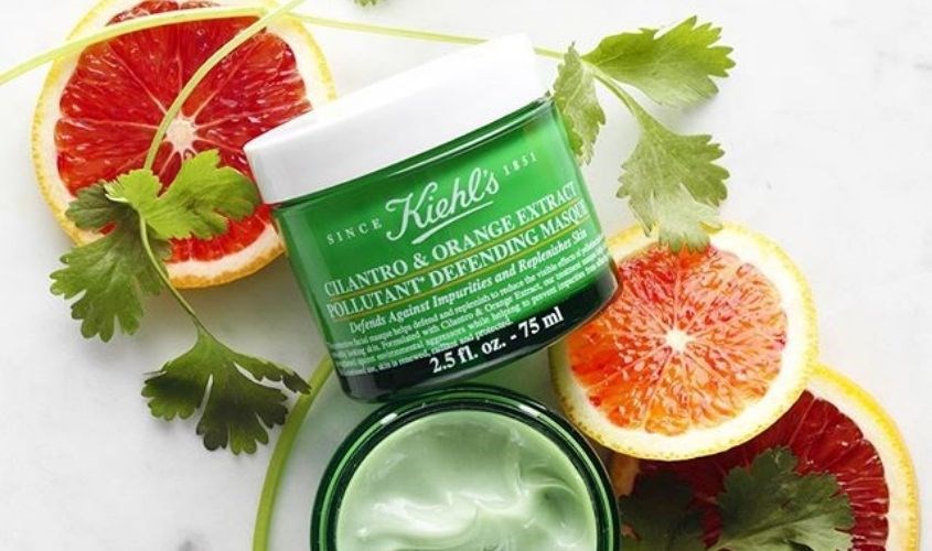 Mặt nạ Kiehl’s Cilantro & Orange Extract Pollutant Defending Masque