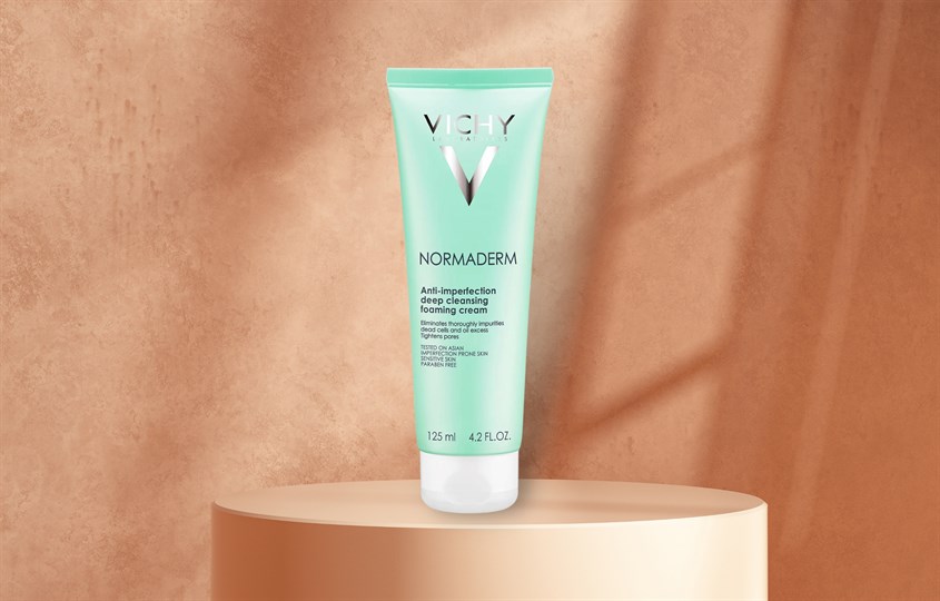Sữa rửa mặt ngừa mụn và se nhỏ lỗ chân lông Vichy Normaderm Anti-Imperfection 125ml