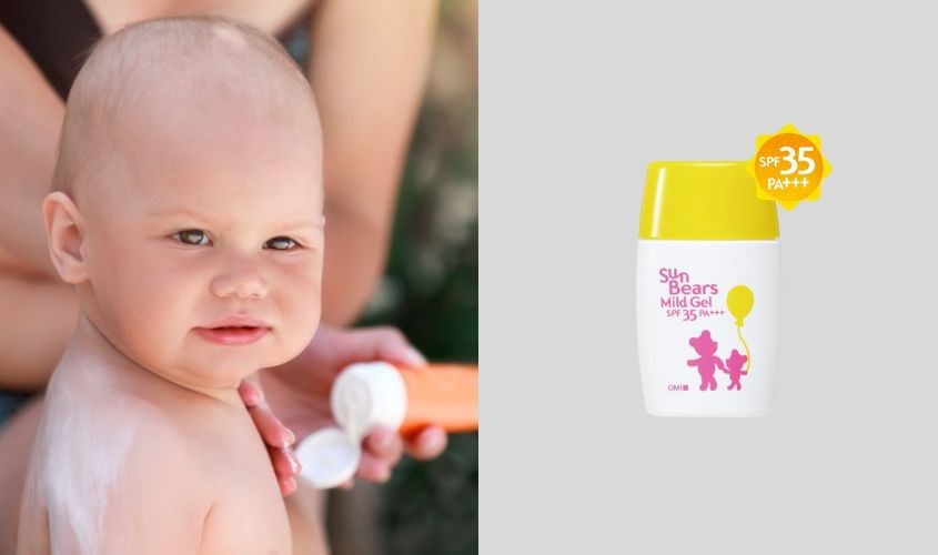 Gel chống nắng dưỡng ẩm cho trẻ em và da nhạy cảm Omi SPF 35 PA++++ 30g