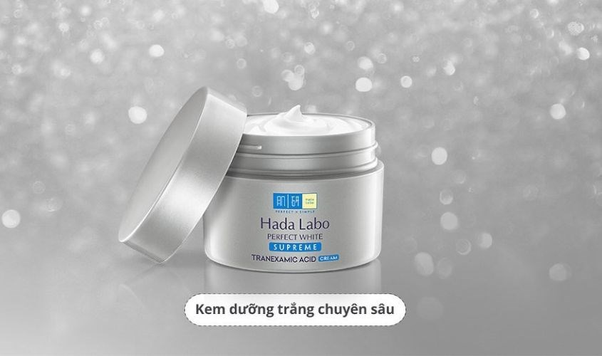 Kem dưỡng Hada Labo Perfect White Supreme chứa 5 loại AHA