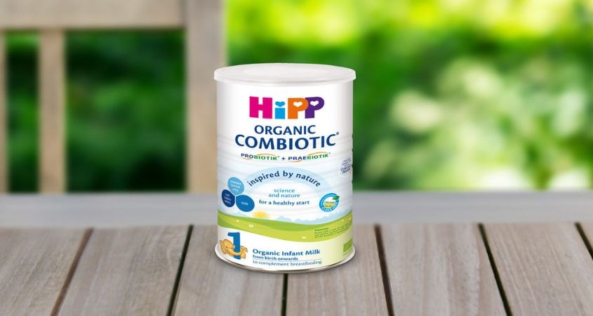 Sữa bột HiPP Organic Combiotic vị nhạt thanh số 1 800g (0 - 6 tháng)