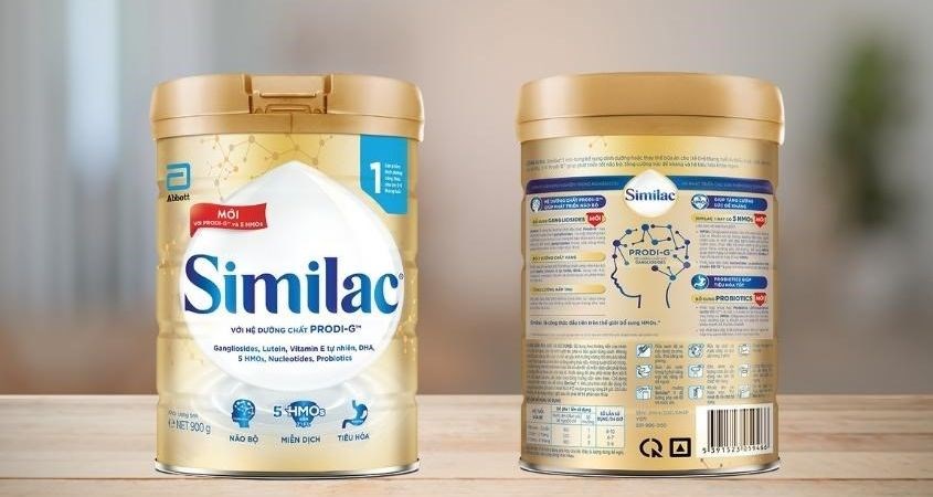 Sữa bột Similac 5G số 1 900g (0 - 6 tháng) không chứa dầu cọ