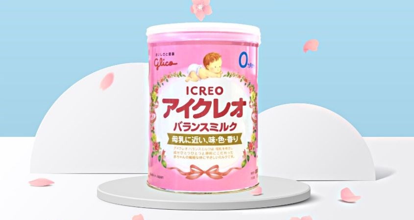 Sữa bột Glico Icreo số 0 vị thanh nhạt 800g (0 - 12 tháng)