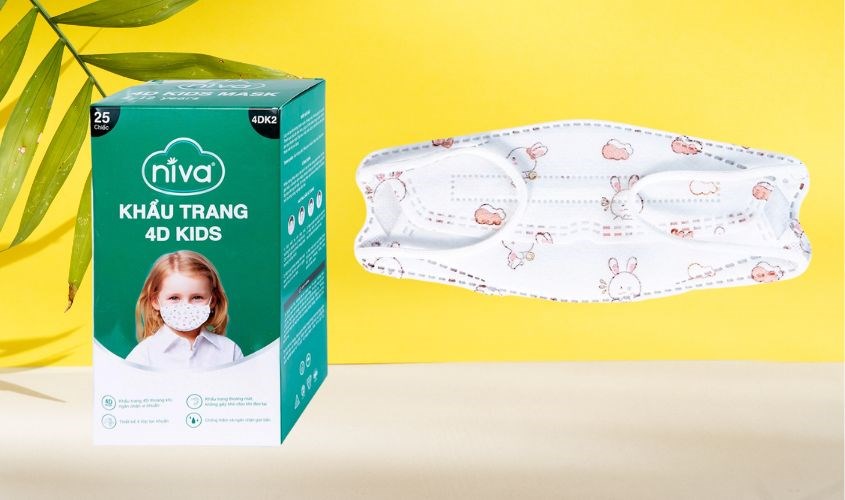  Khẩu Trang Niva 4D Kids 25 cái