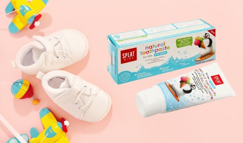 Kem đánh răng cho bé từ 2 - 6 tuổi Splat Kids hương kem trái cây 50 ml