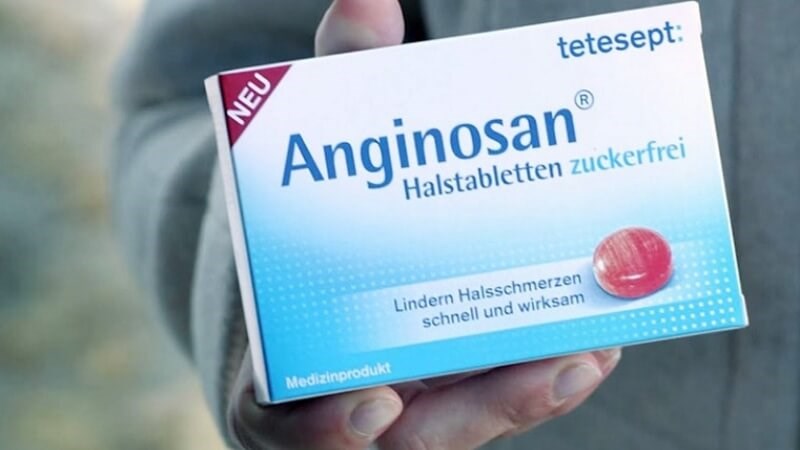 Thuốc ngậm viêm họng Aginosan hỗ trợ điều trị viêm họng