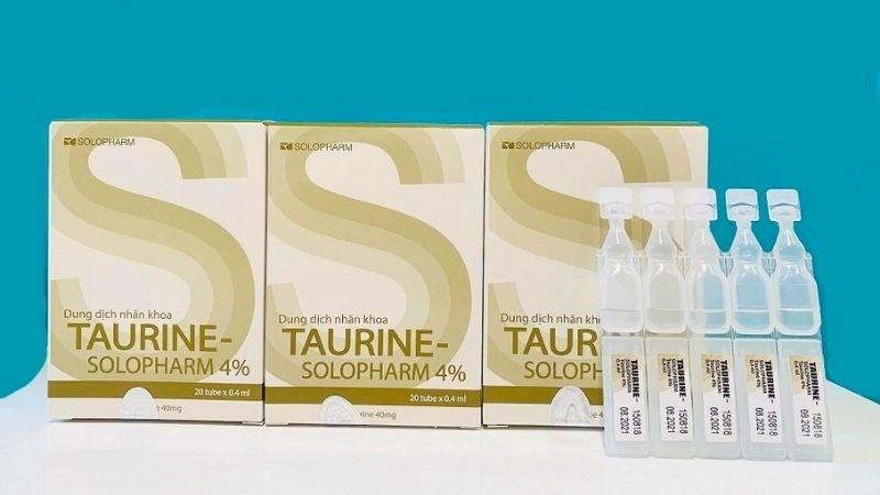 Nhỏ mắt nhân tạo Taurine Solopharm 4% điều trị các bệnh về mắt