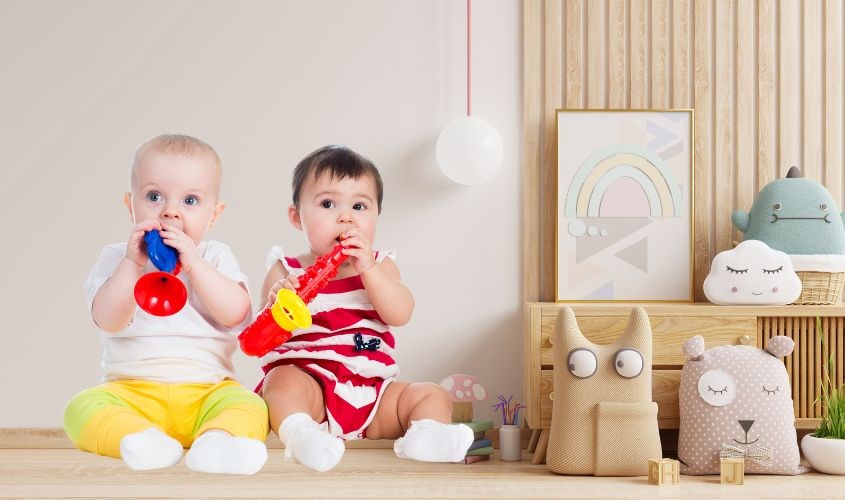 Đồ chơi âm nhạc cho trẻ mầm non rất đa dạng và phong phú