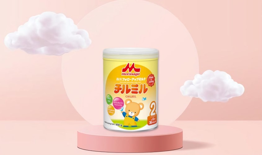 Sữa bột Morinaga Chilmil số 2 850g (6 - 36 tháng)